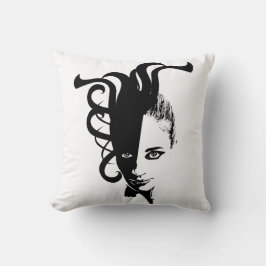 Yan Ying Yang Womans Gesicht Original Art Kissen