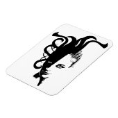 Yan Ying Yang Womans Gesicht Original Art Magnet (Linke Seite)