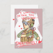 Yandere Operator Valentine 1 Einladung (Vorne/Hinten)