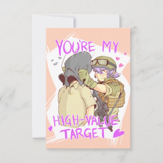 Yandere Operator Valentine 2 Einladung (Vorderseite)