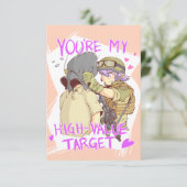 Yandere Operator Valentine 2 Einladung (Stehend Vorderseite)