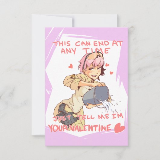 Yandere Operator Valentine 3 Einladung (Vorderseite)