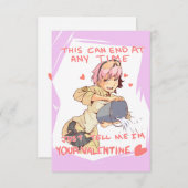 Yandere Operator Valentine 3 Einladung (Vorne/Hinten)