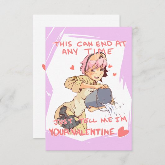 Yandere Operator Valentine 3 Einladung (Vorne/Hinten)