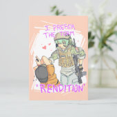 Yandere Operator Valentine 4 Einladung (Stehend Vorderseite)