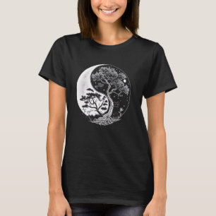 Yang-Baum-Lebensbalance-Harmonie-Meditation-Zen-Yo T-Shirt