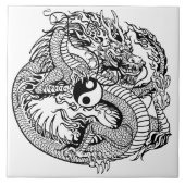 Yang-Drache Fliese (Vorderseite)