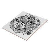 Yang-Drache Fliese (Seite)