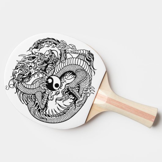 Yang-Drache Tischtennis Schläger (Seitenansicht)