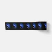 Yang-Herz - blau Satinband (Vorderseite)