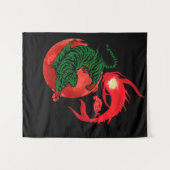 Yang koi Fisch Japanisch Art Balance ukiyo Wandteppich (Vorderseite (Horizontal))