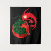 Yang koi Fisch Japanisch Art Balance ukiyo Wandteppich (Vorderseite)