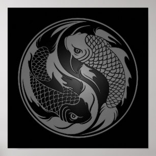 Yang Koi Fish Poster