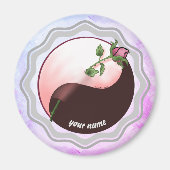 Yang-Magnet der rote Rose Magnet (Vorne)