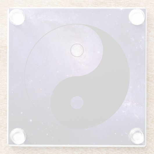 Yang Nachthimmel Glasuntersetzer (Rückseite)