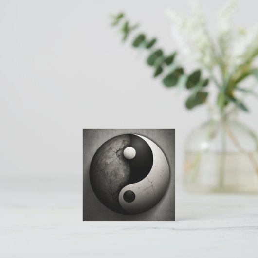 Yang Quadratische Visitenkarte (Stehend Vorderseite)