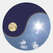 Yang Runder Aufkleber (Vorderseite)