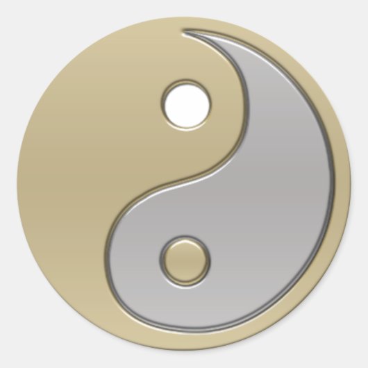 Yang Runder Aufkleber (Vorderseite)