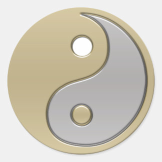 Yang Runder Aufkleber