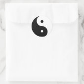 Yang Runder Aufkleber (Tasche)