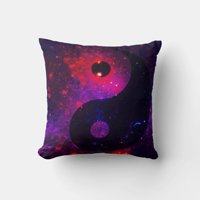 Yang Stardust Blue Lila Red Kissen (Vorderseite)