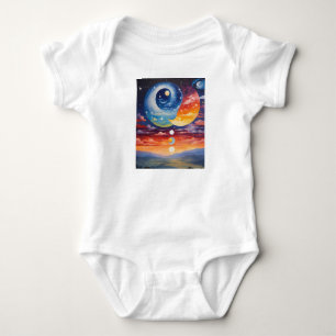 Yang stars baby strampler
