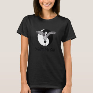 Yang Tai Chi Crane Pose Sketch T-Shirt