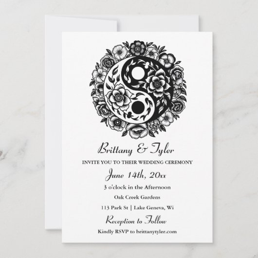 Yang Wedding Einladung (Vorderseite)