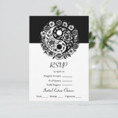 Yang Wedding RSVP Einladung (Stehend Vorderseite)