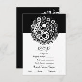 Yang Wedding RSVP Einladung (Vorne/Hinten)