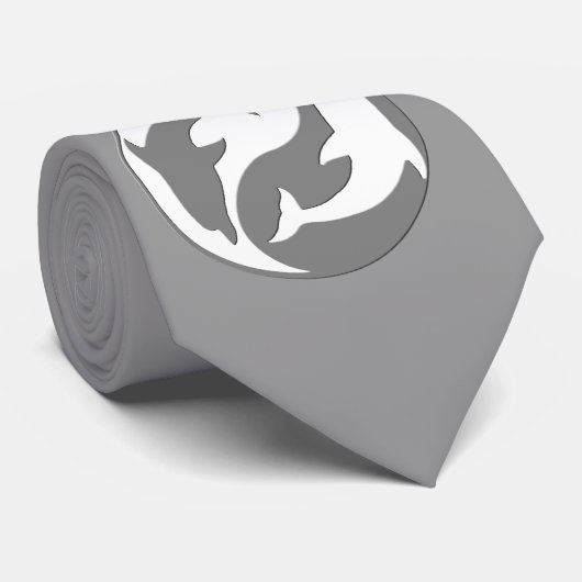 Yang Yang Dolphins Krawatte (Gerollt)
