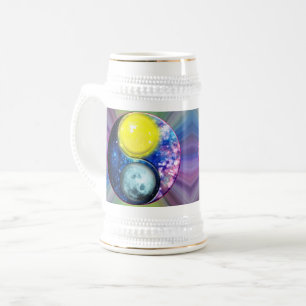 Yang-Yin / Sonne-Mond Bierglas