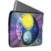Yang-Yin / Sonne-Mond Laptopschutzhülle (Vorne Rechts)