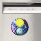 Yang-Yin / Sonne-Mond Magnet (In Situ (Geschirrspüler))