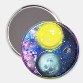 Yang-Yin / Sonne-Mond Magnet (Vorderseite/Rückseite)