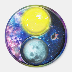 Yang-Yin / Sonne-Mond Magnet