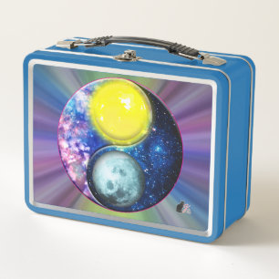 Yang-Yin / Sonne-Mond Metall Brotdose
