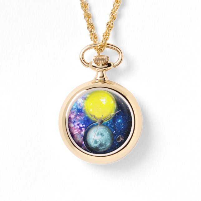 Yang-Yin / Sun-Moon Armbanduhr (Vorderseite)