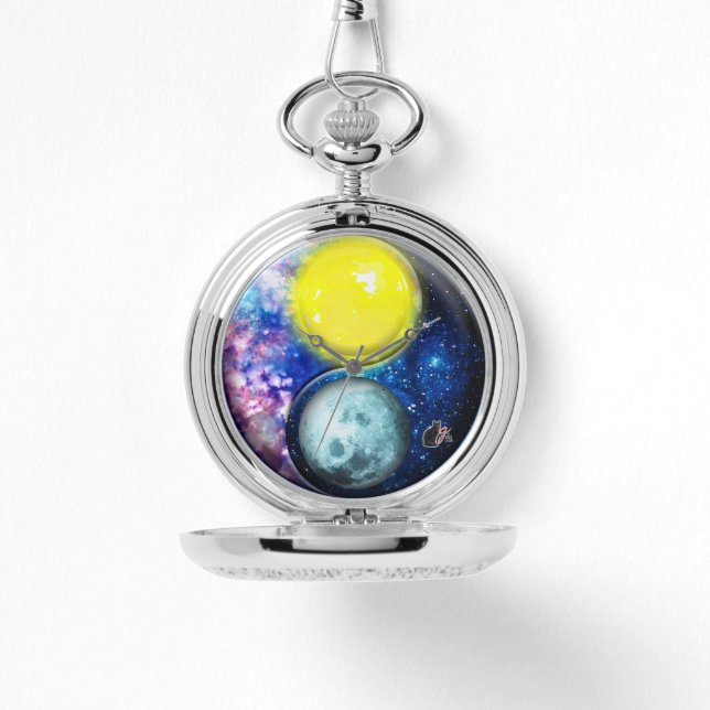 Yang-Yin / Sun-Moon Armbanduhr (Vorderseite)