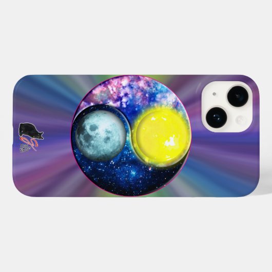 Yang-Yin / Sun-Moon Case-Mate iPhone Hülle (Rückseite (Horizontal))