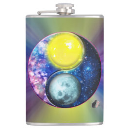 Yang-Yin / Sun-Moon Flachmann