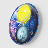 Yang-Yin / Sun-Moon Große Wanduhr (Winkel)