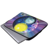 Yang-Yin / Sun-Moon Laptopschutzhülle (Vorne Knopf)