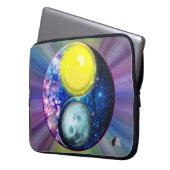 Yang-Yin / Sun-Moon Laptopschutzhülle (Vorderseite Links)
