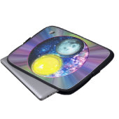 Yang-Yin / Sun-Moon Laptopschutzhülle (Vorne Knopf)