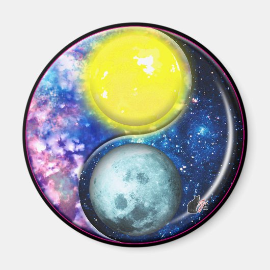Yang-Yin / Sun-Moon Magnet (Vorne)