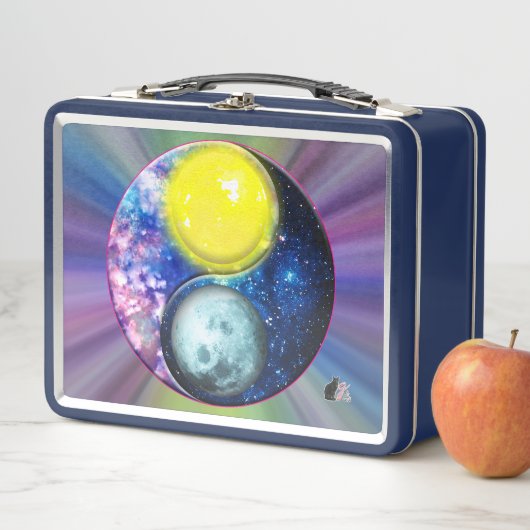 Yang-Yin / Sun-Moon Metall Brotdose (Beispiel)