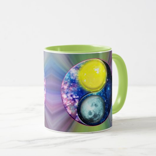 Yang-Yin / Sun-Moon Tasse (VorderseiteRechts)