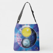 Yang-Yin / Sun-Moon  Tragetaschen Mit Langen Trägern (Rückseite)