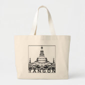 Yangon Jumbo Stoffbeutel (Vorne)